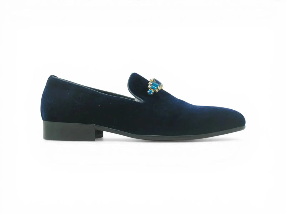 Formal Velvet Loafer with studs