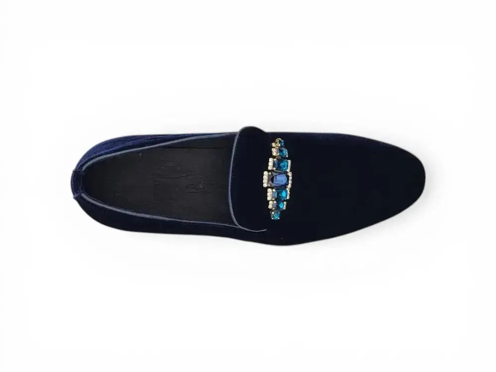 Formal Velvet Loafer with studs