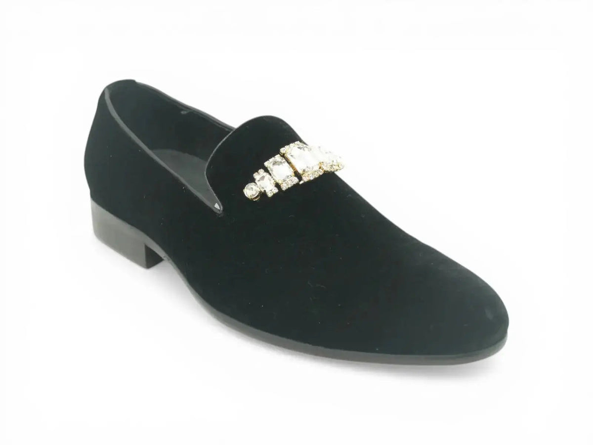 Formal Velvet Loafer with studs