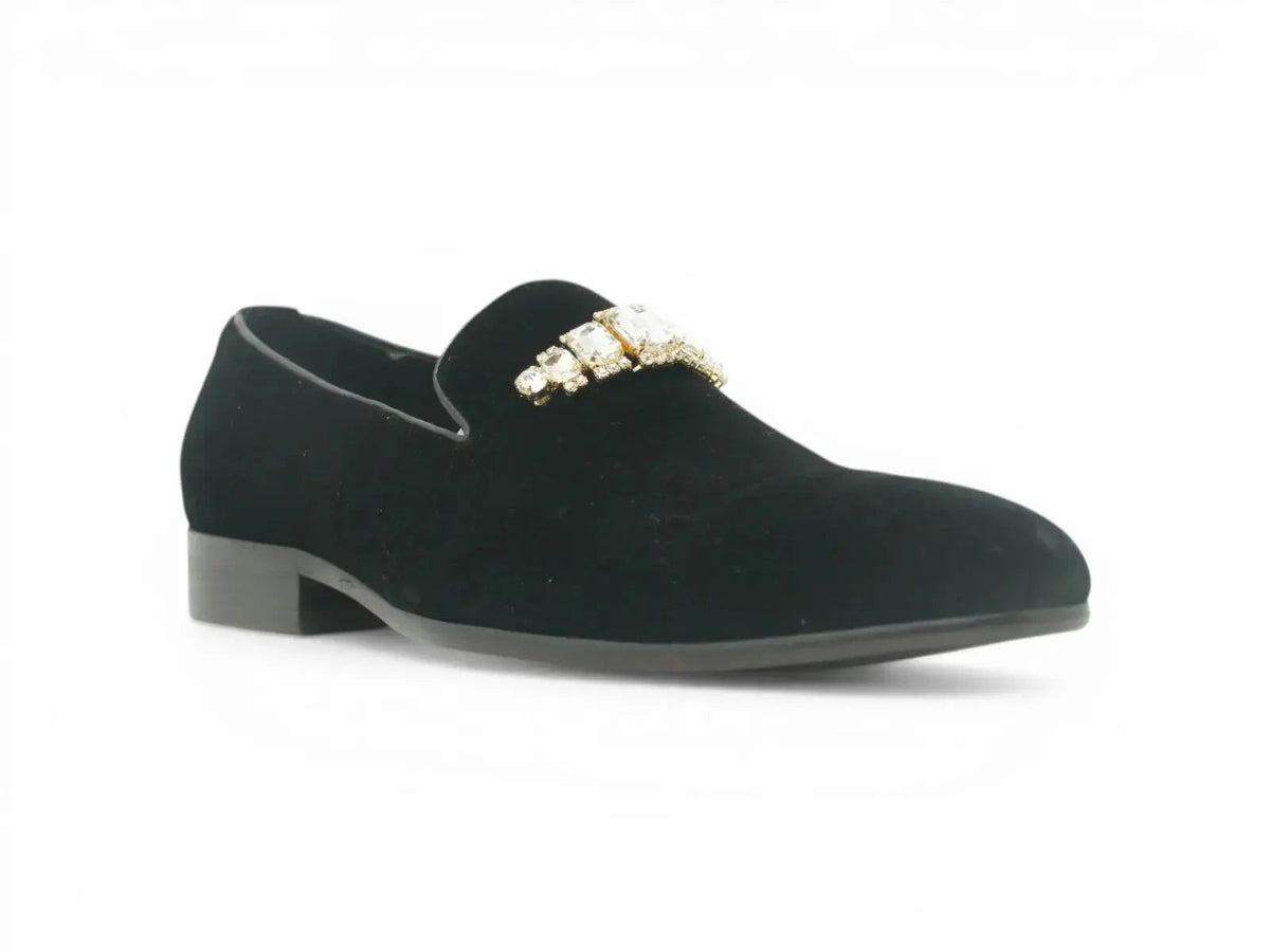 Formal Velvet Loafer with studs
