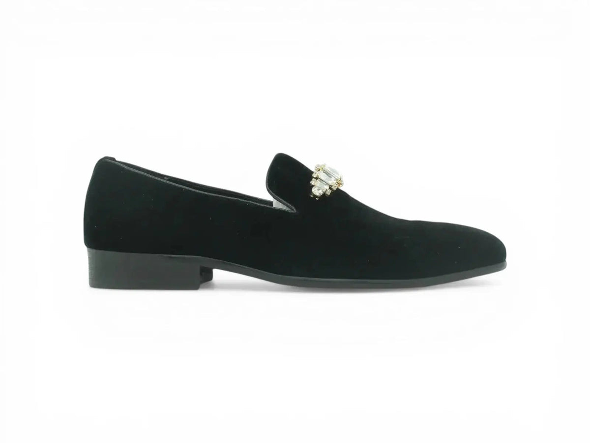Formal Velvet Loafer with studs