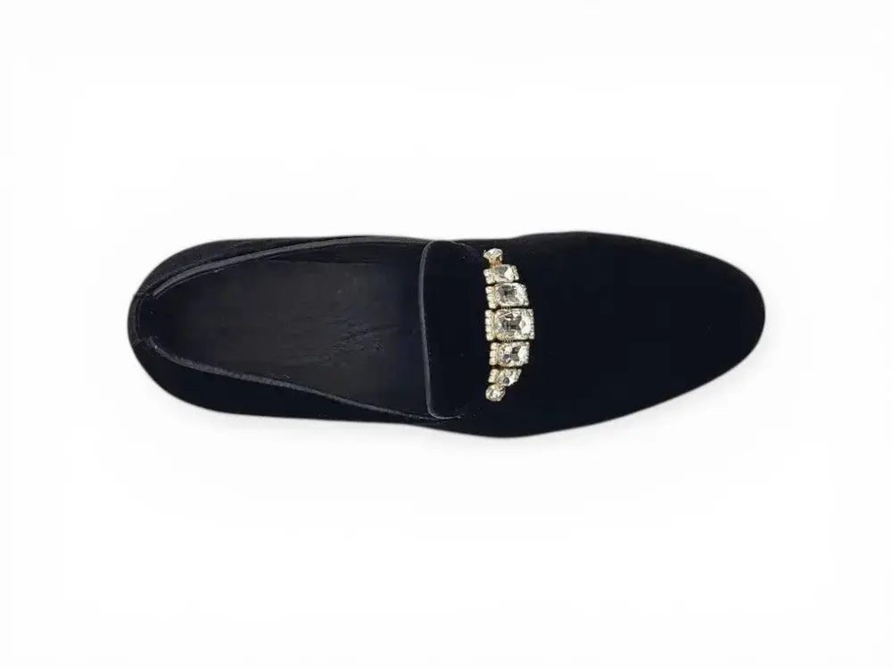 Formal Velvet Loafer with studs