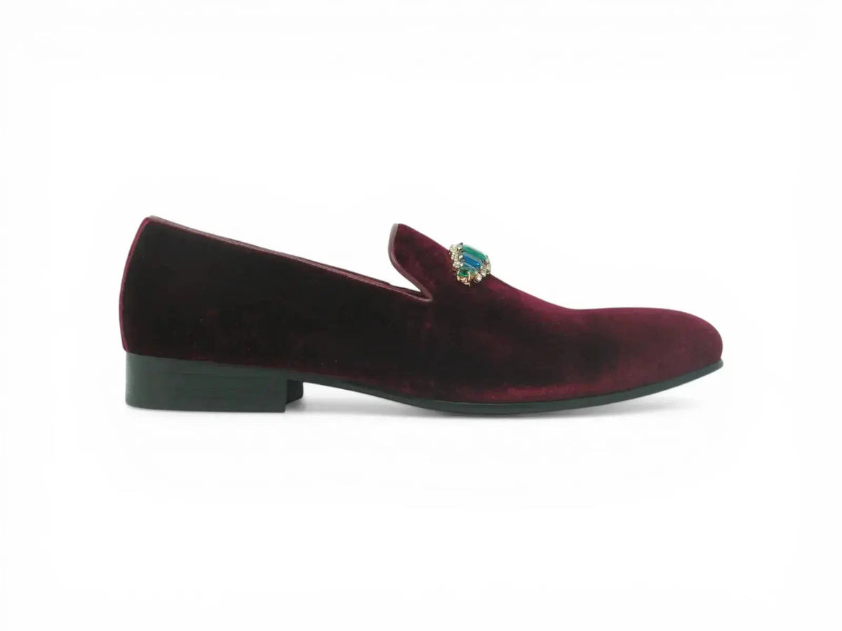 Formal Velvet Loafer with studs