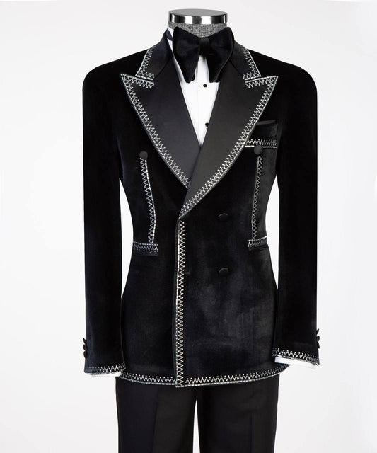 Star Ornament Tuxedo – Black & White – view 1