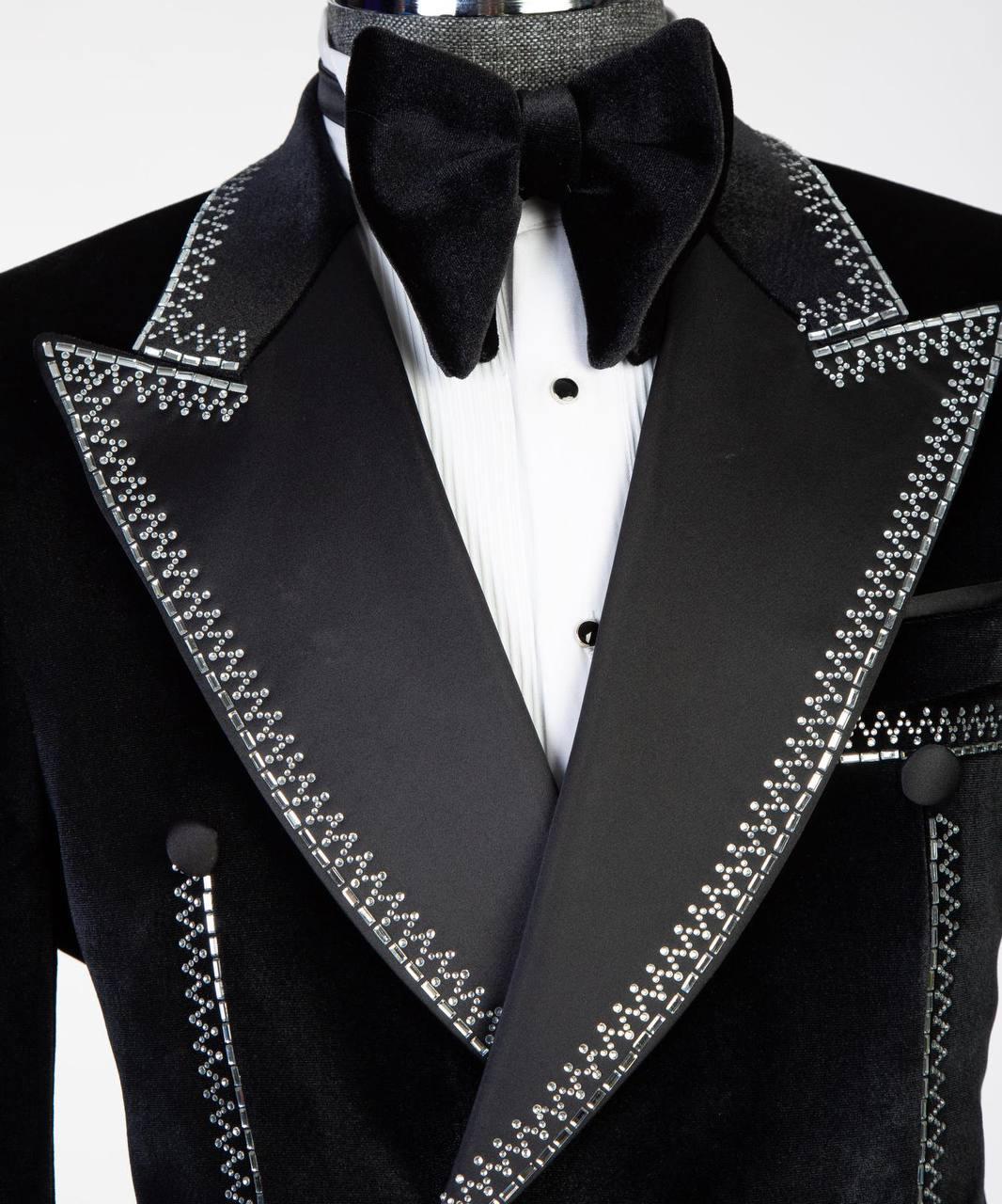 Star Ornament Tuxedo – Black & White – view 3