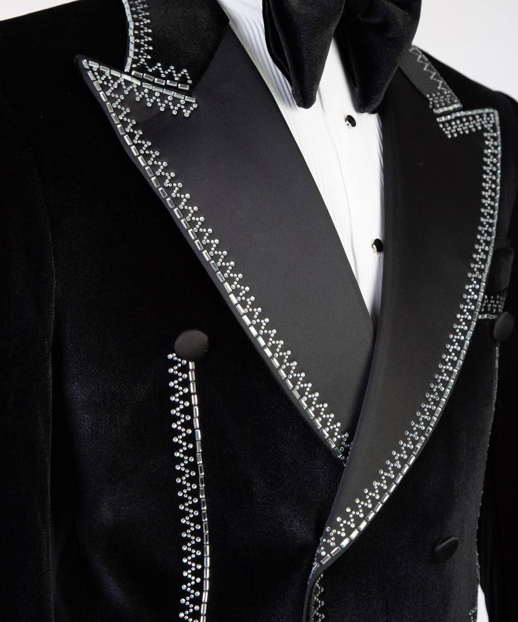 Star Ornament Tuxedo – Black & White – view 5