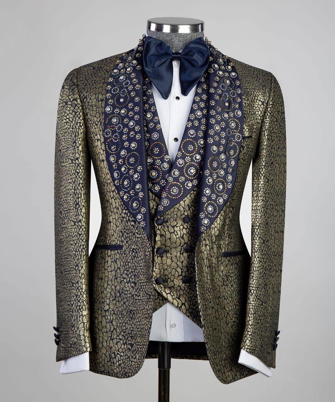 Limited Edition Tuxedo – Green & Blue II – view 1