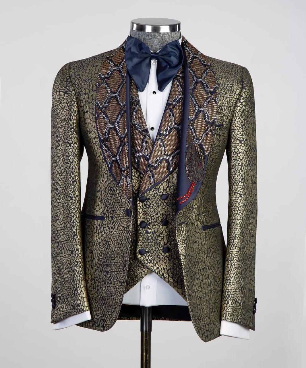 Limited Edition Tuxedo – Green & Blue – view 1