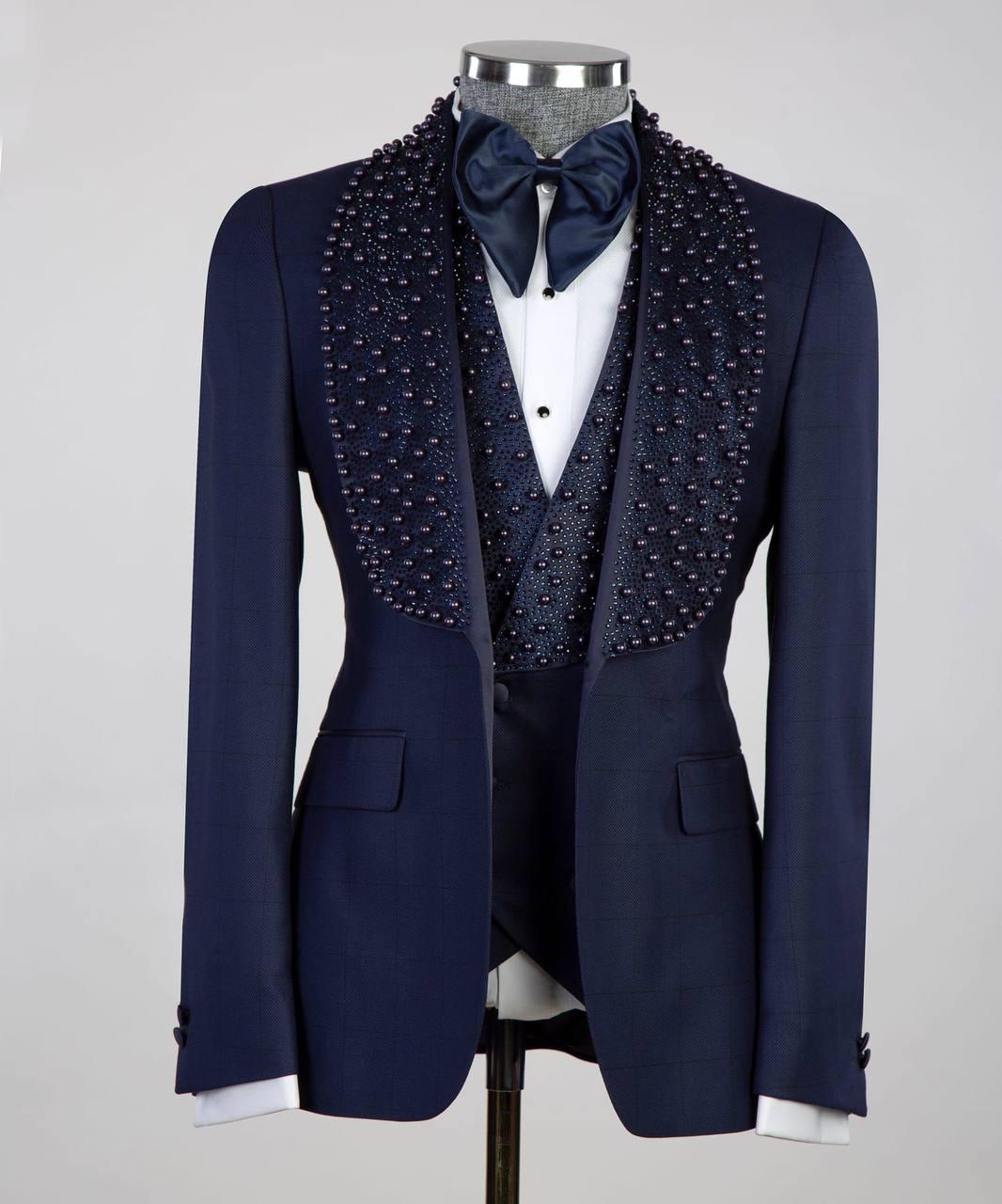 Jewelry Ornament Tuxedo – Blue – view 1