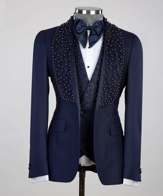 Jewelry Ornament Tuxedo – Blue – view 1