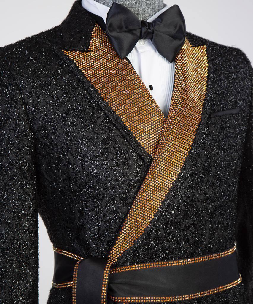 Jewelry Ornament Tuxedo – Black & Gold XX – view 4