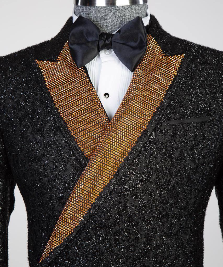 Jewelry Ornament Tuxedo – Black & Gold XX – view 5