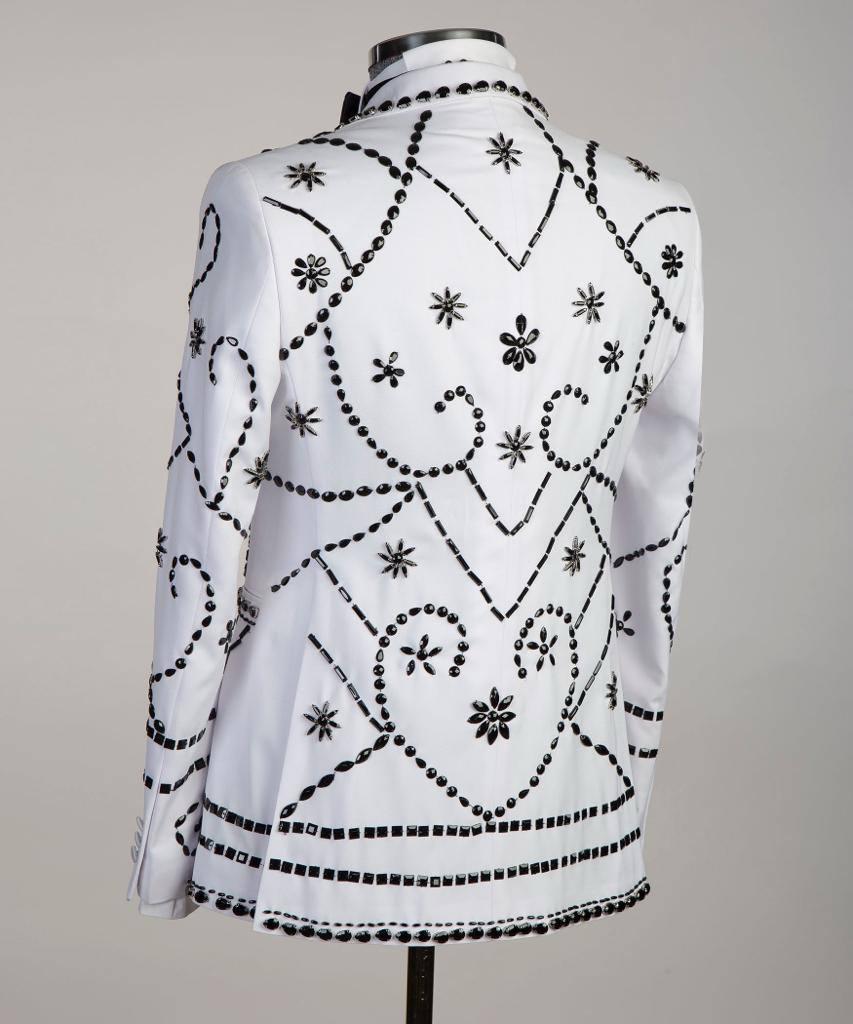 Jewelry Ornament Tuxedo – White & Black – view 3