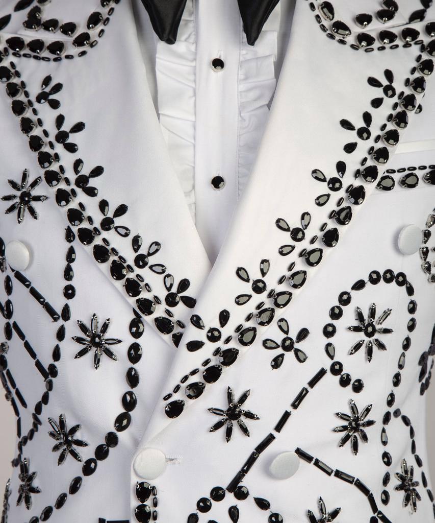 Jewelry Ornament Tuxedo – White & Black – view 4