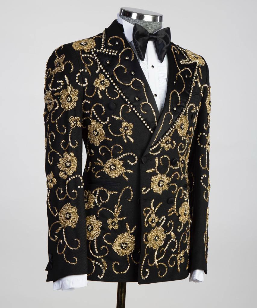Jewelry Ornament Tuxedo – Black & Gold XIX – view 2
