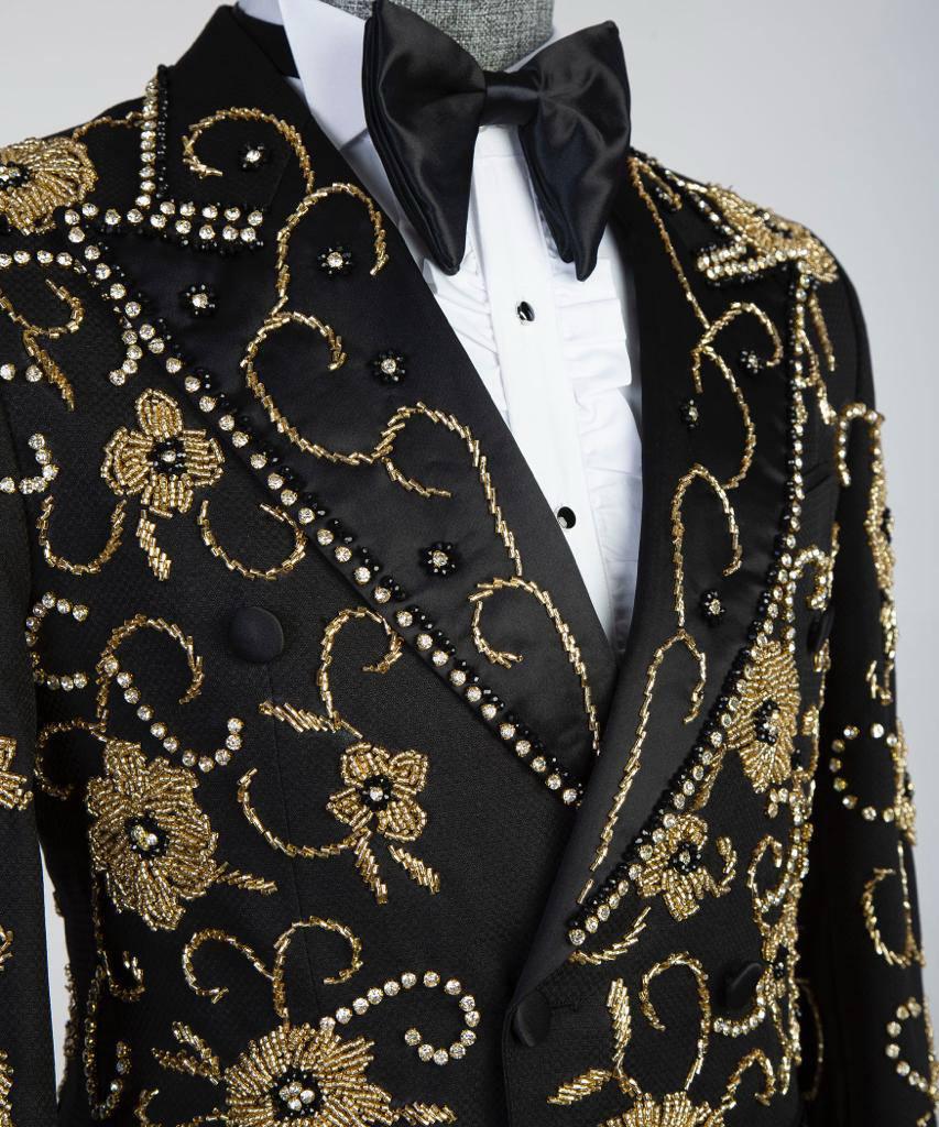 Jewelry Ornament Tuxedo – Black & Gold XIX – view 5