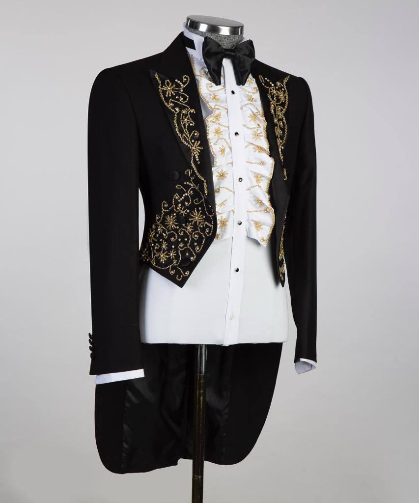 Jewelry Ornament Tuxedo – Black & Gold XVII – view 2