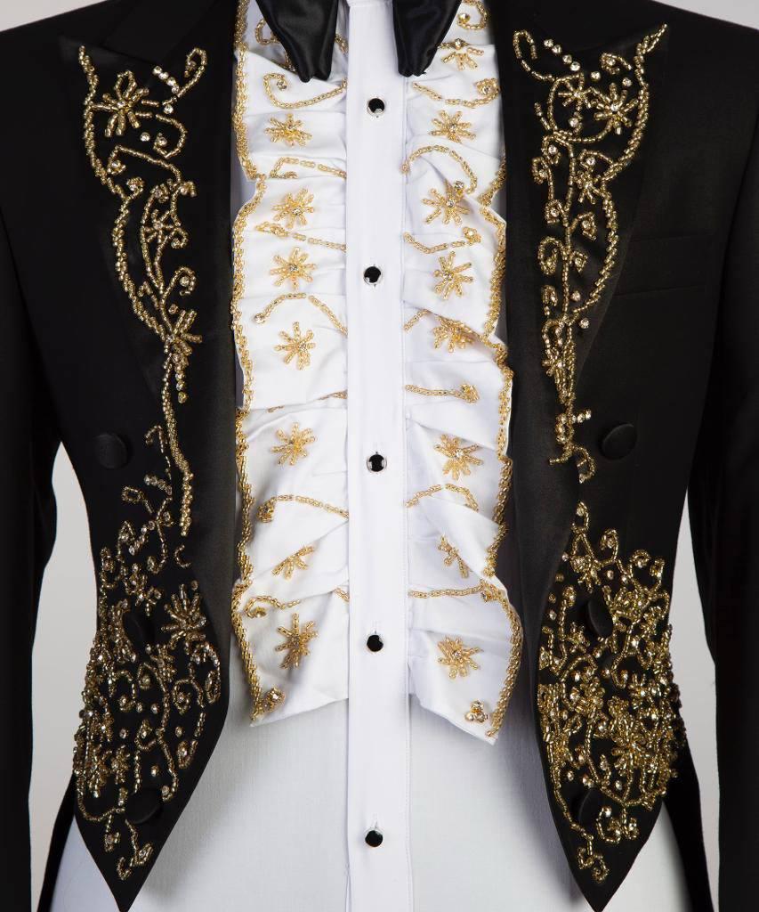 Jewelry Ornament Tuxedo – Black & Gold XVII – view 3