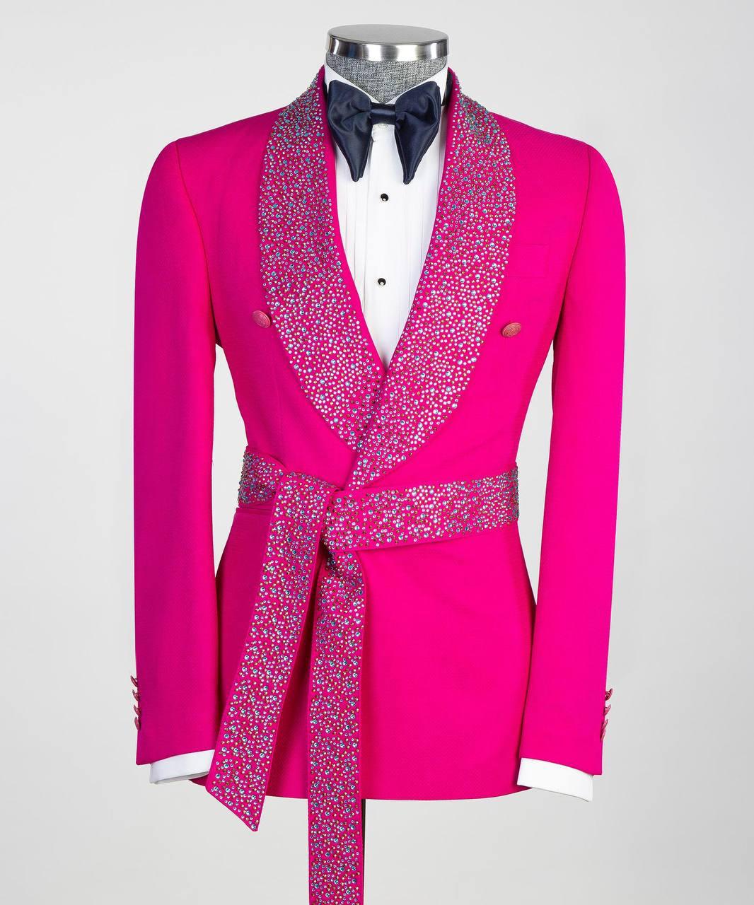 Jewelry Ornament Tuxedo – Pink – view 1