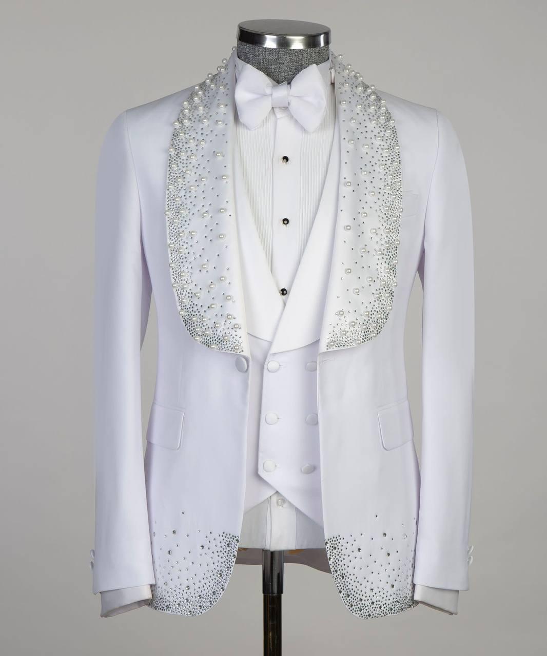 Jewelry Ornament Tuxedo – White III – view 1