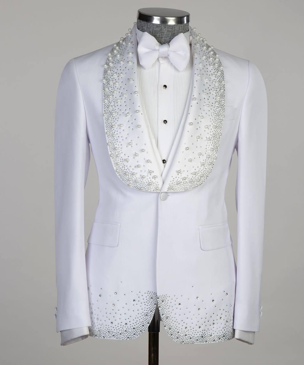 Jewelry Ornament Tuxedo – White III – view 2
