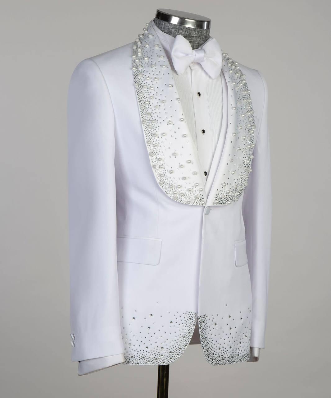 Jewelry Ornament Tuxedo – White III – view 3