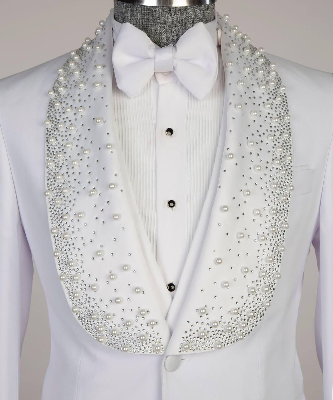 Jewelry Ornament Tuxedo – White III – view 5