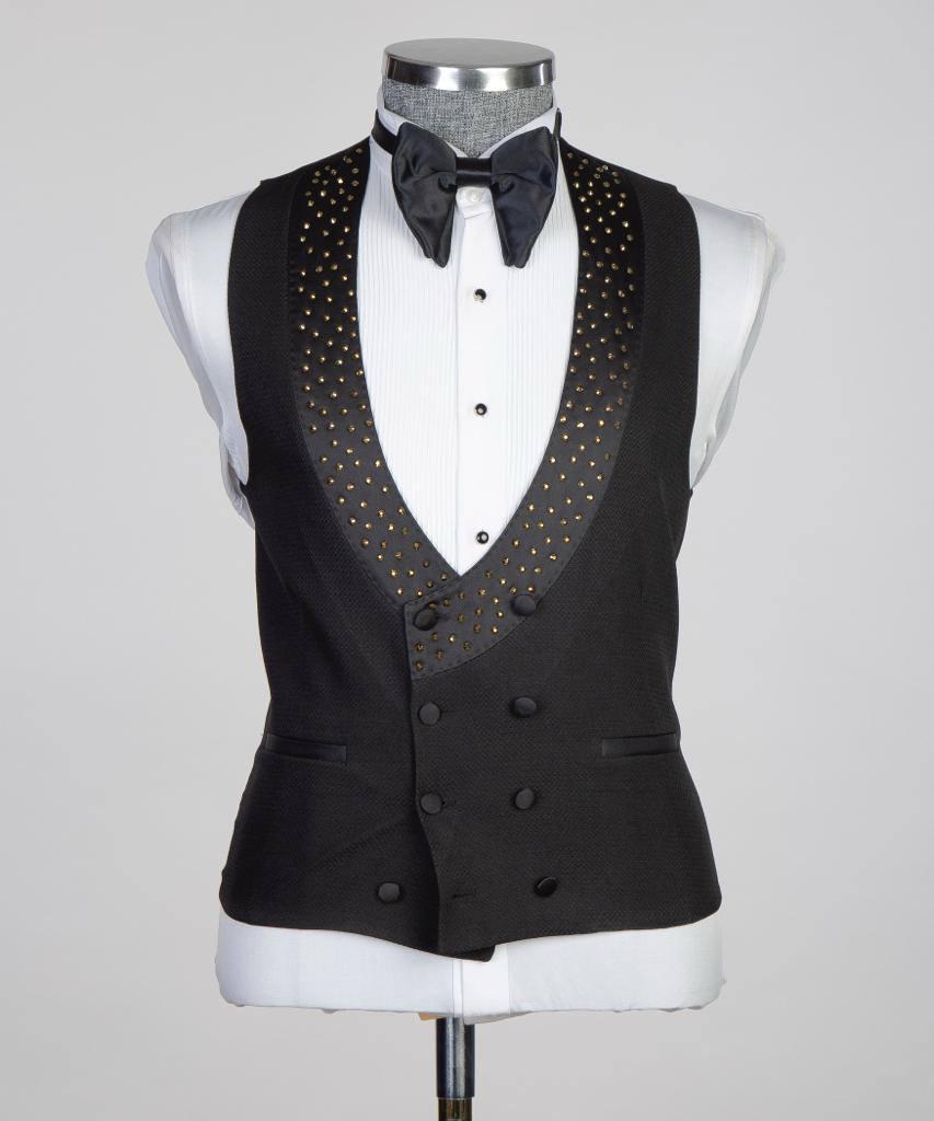Jewelry Ornament Tuxedo – Black & Gold XVI – view 5