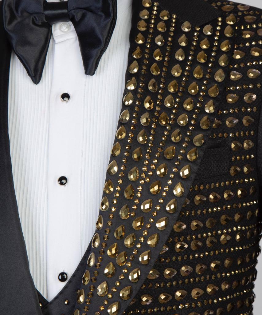 Jewelry Ornament Tuxedo – Black & Gold XVI – view 3