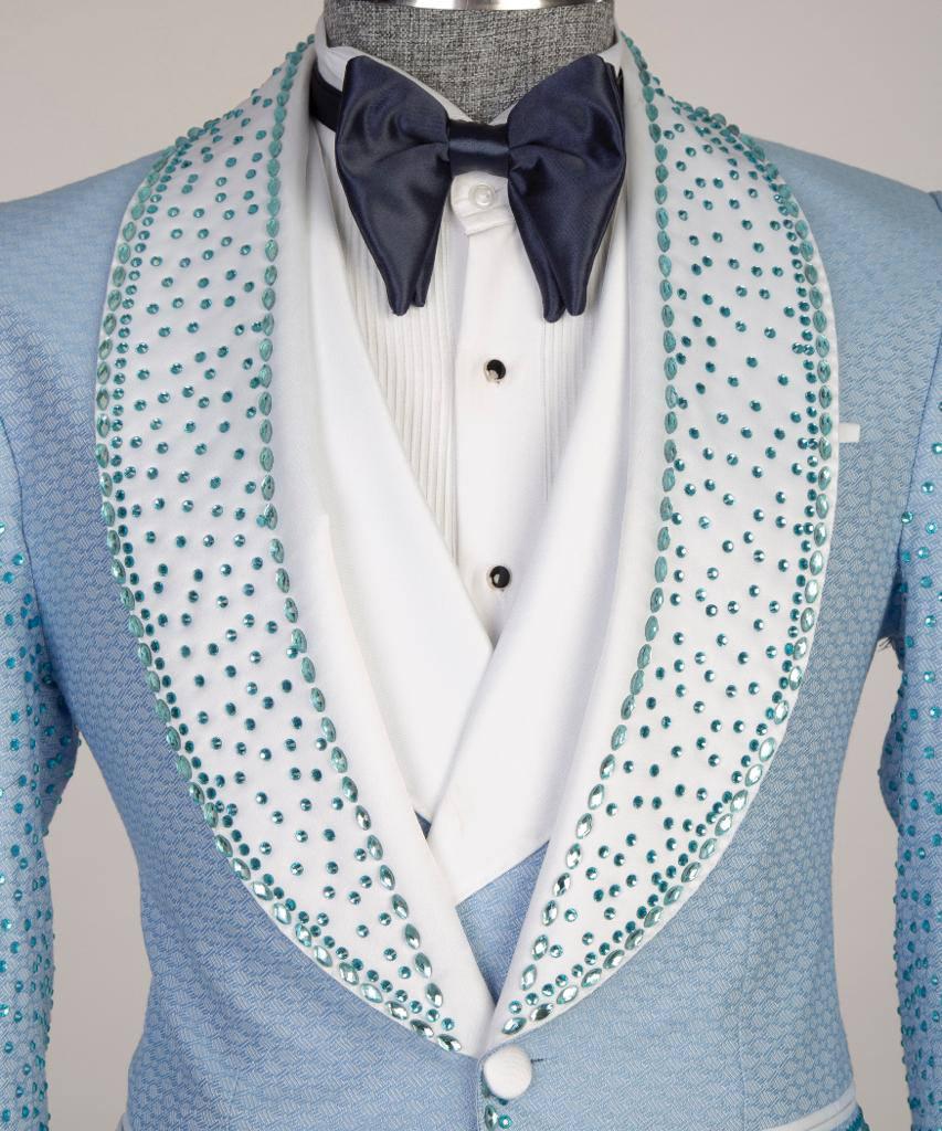 Jewelry Ornament Tuxedo – Light Blue – view 3