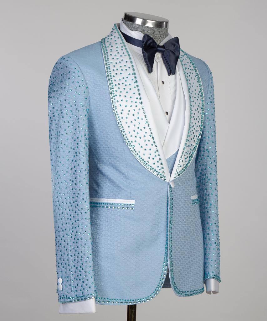 Jewelry Ornament Tuxedo – Light Blue – view 2