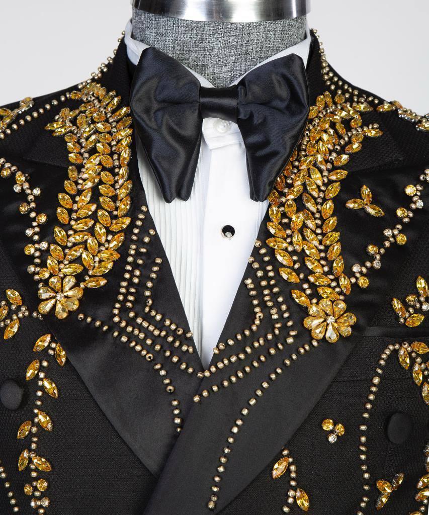 Jewelry Ornament Tuxedo – Black & Gold XV – view 4