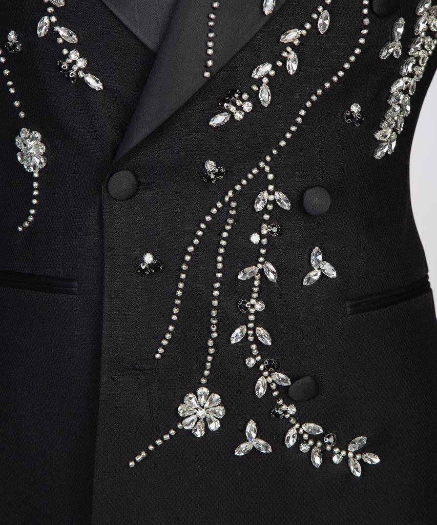 Jewelry Ornament Tuxedo – Black & Silver IV – view 5