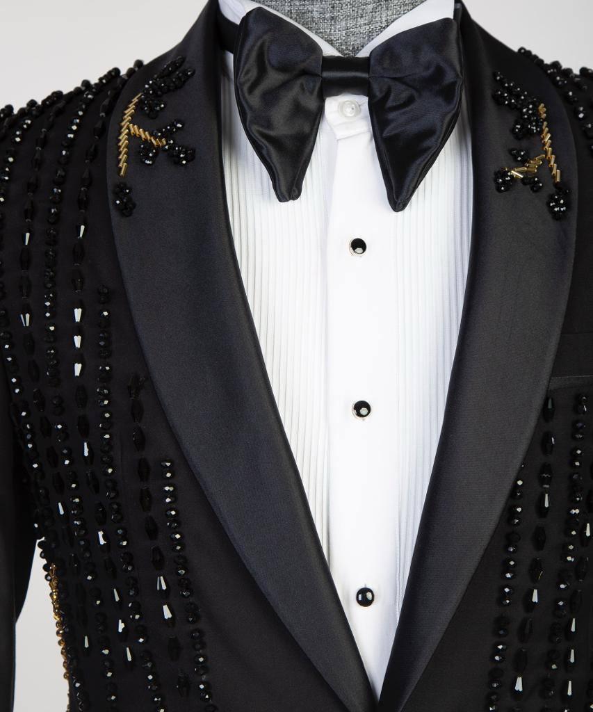 Jewelry Ornament Tuxedo – Black & Gold XIV – view 2