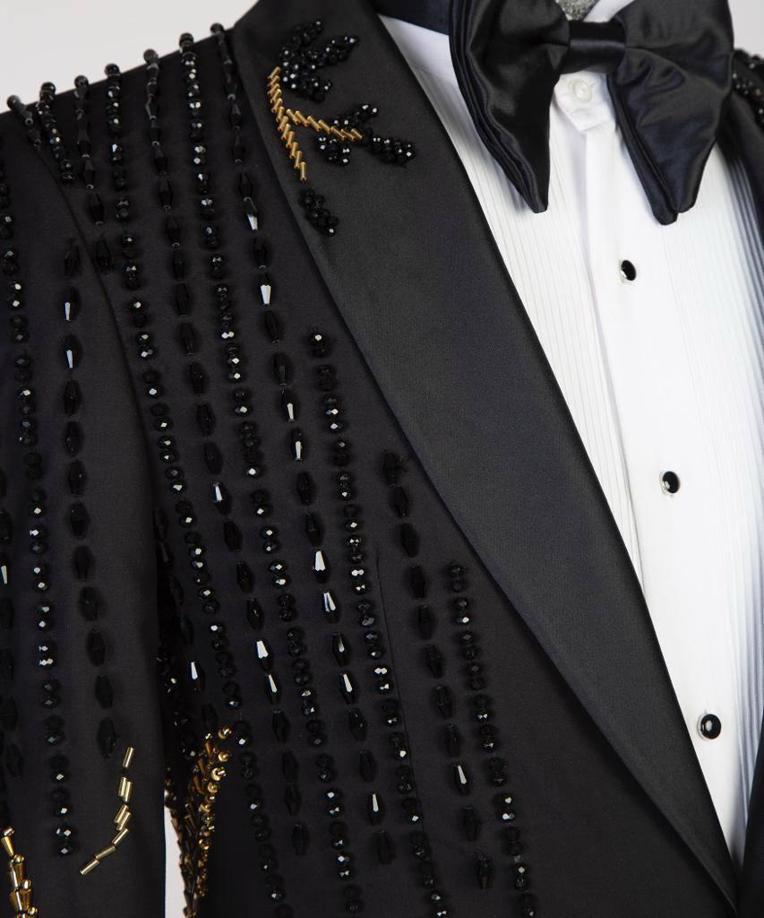 Jewelry Ornament Tuxedo – Black & Gold XIV – view 3