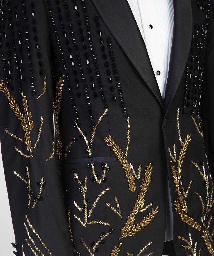 Jewelry Ornament Tuxedo – Black & Gold XIV – view 4