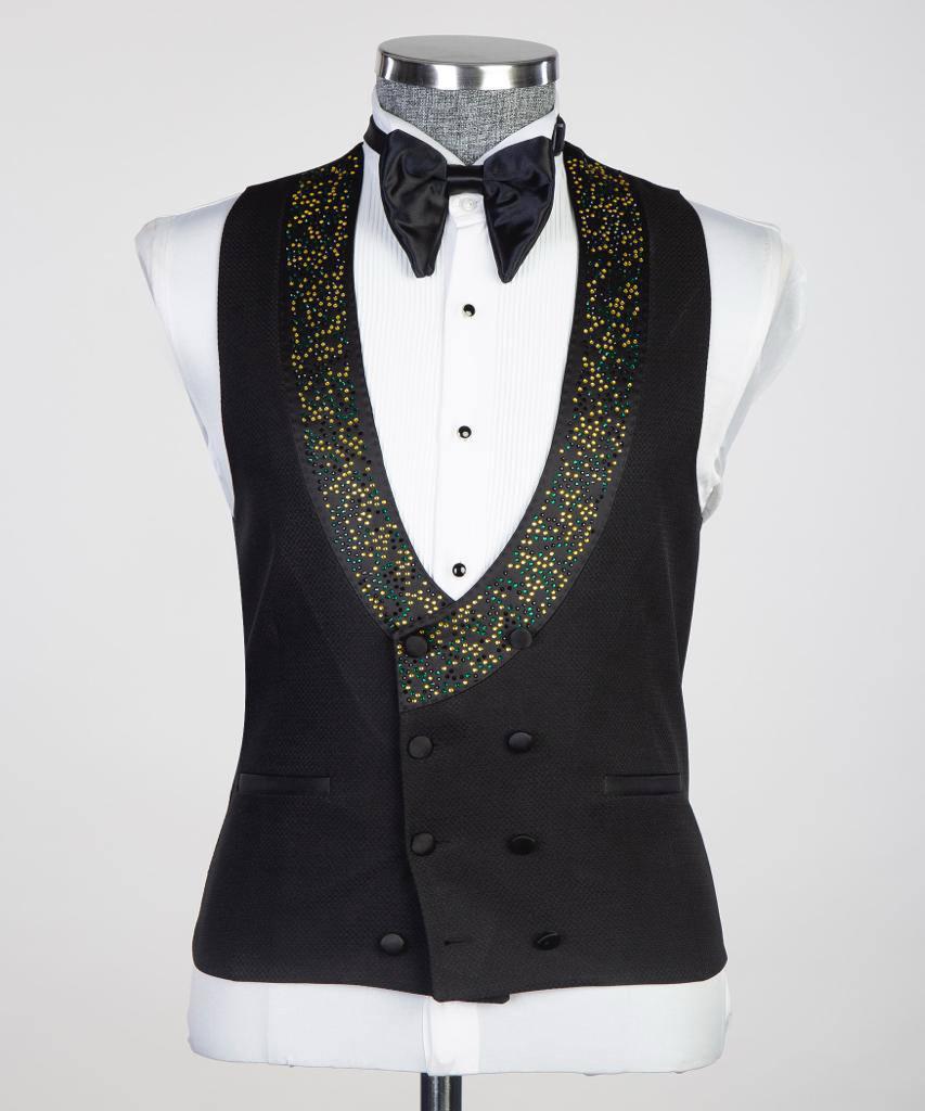 Jewelry Ornament Tuxedo – Black & Green – view 6