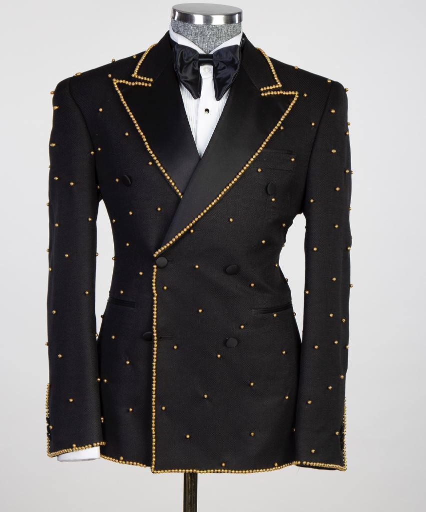 Jewelry Ornament Tuxedo – Black & Gold XIII – view 1