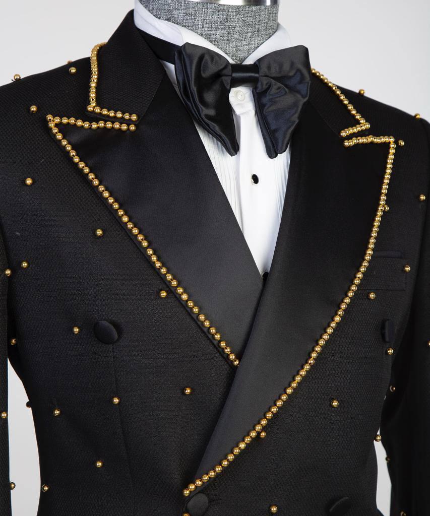 Jewelry Ornament Tuxedo – Black & Gold XIII – view 3