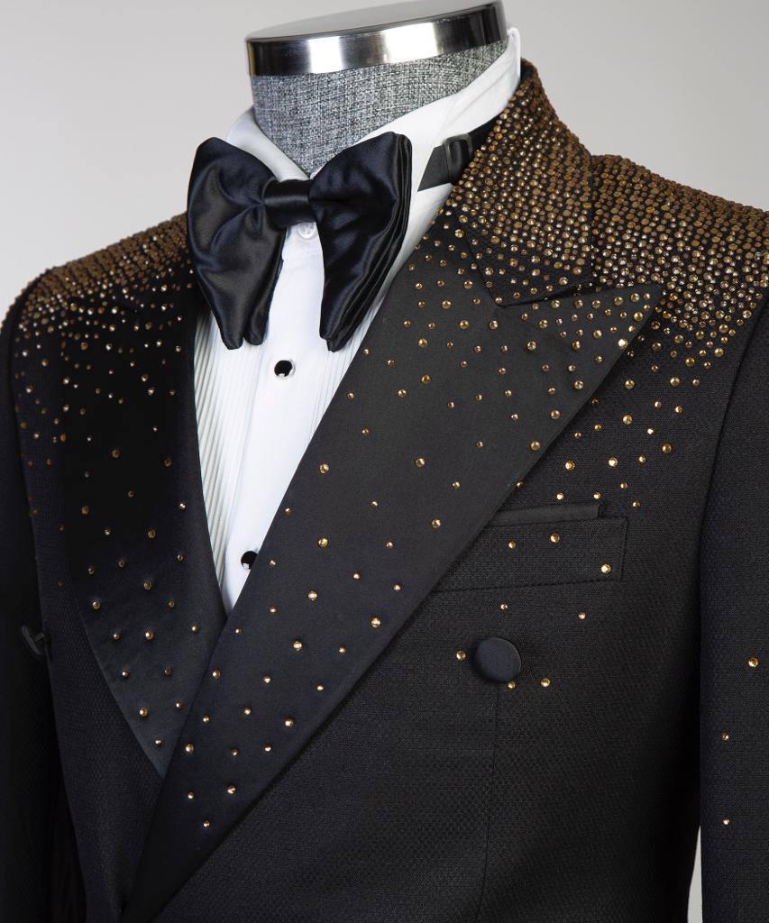 Jewelry Ornament Tuxedo – Black & Gold XI