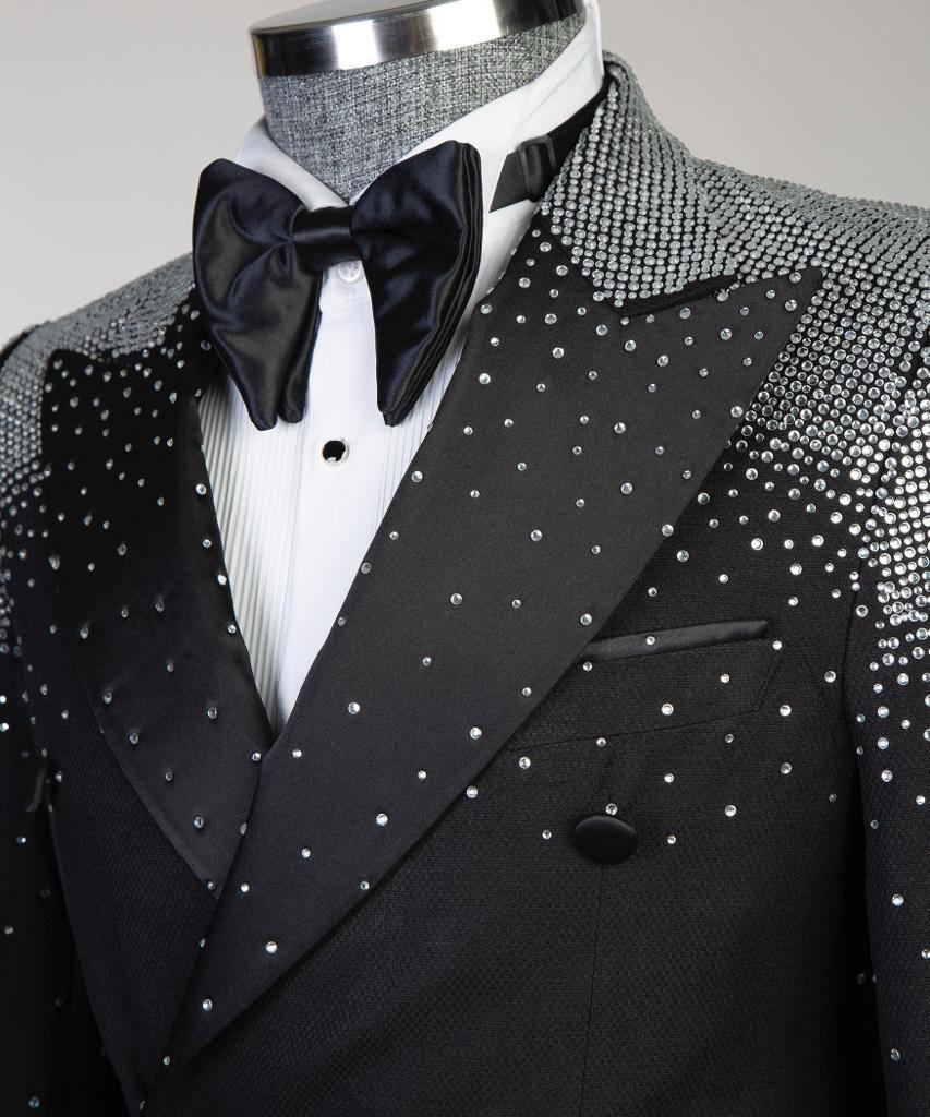 Jewelry Ornament Tuxedo – Black & Gold X – view 4
