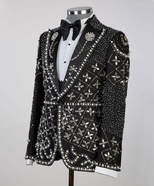 Jewelry Ornament Tuxedo – Black/Silver Premium – view 2