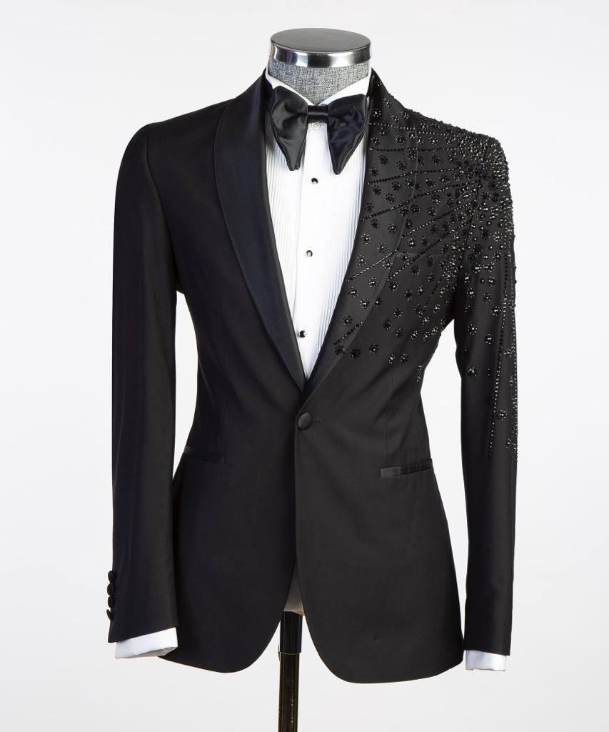 Jewelry Ornament Tuxedo – Black & Gold IV – view 1