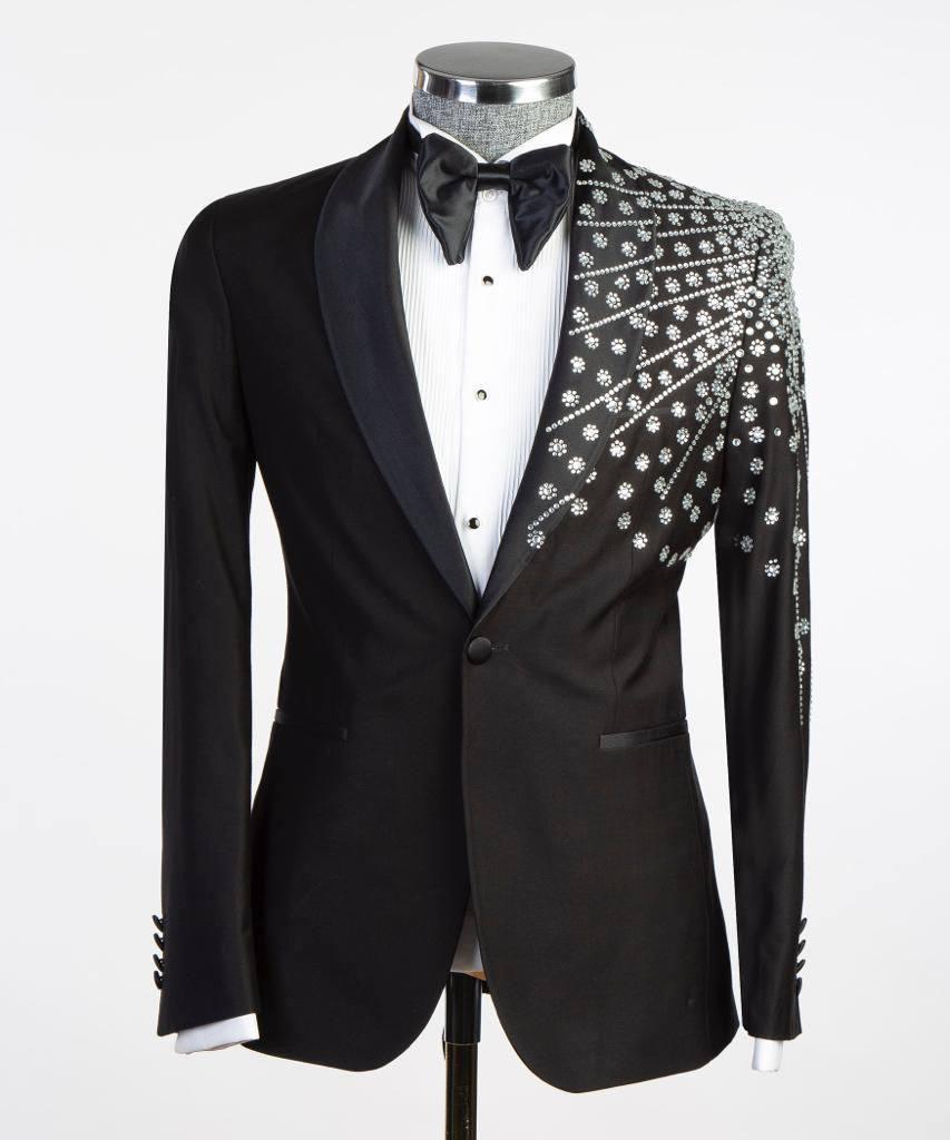 Jewelry Ornament Tuxedo – Black & Gold VI – view 1