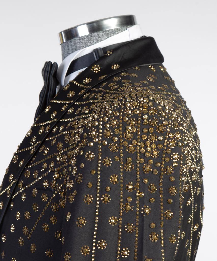 Jewelry Ornament Tuxedo – Black & Gold V – view 4