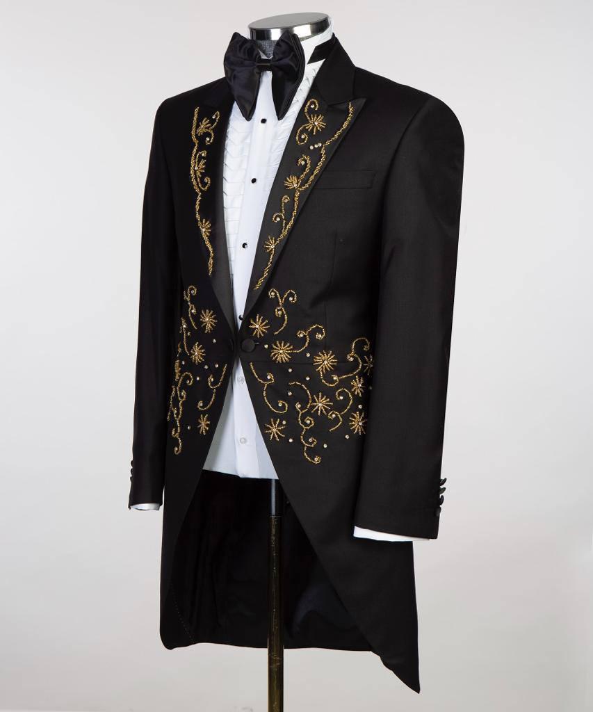 Jewelry Ornament Tuxedo – Black & Gold I – view 1