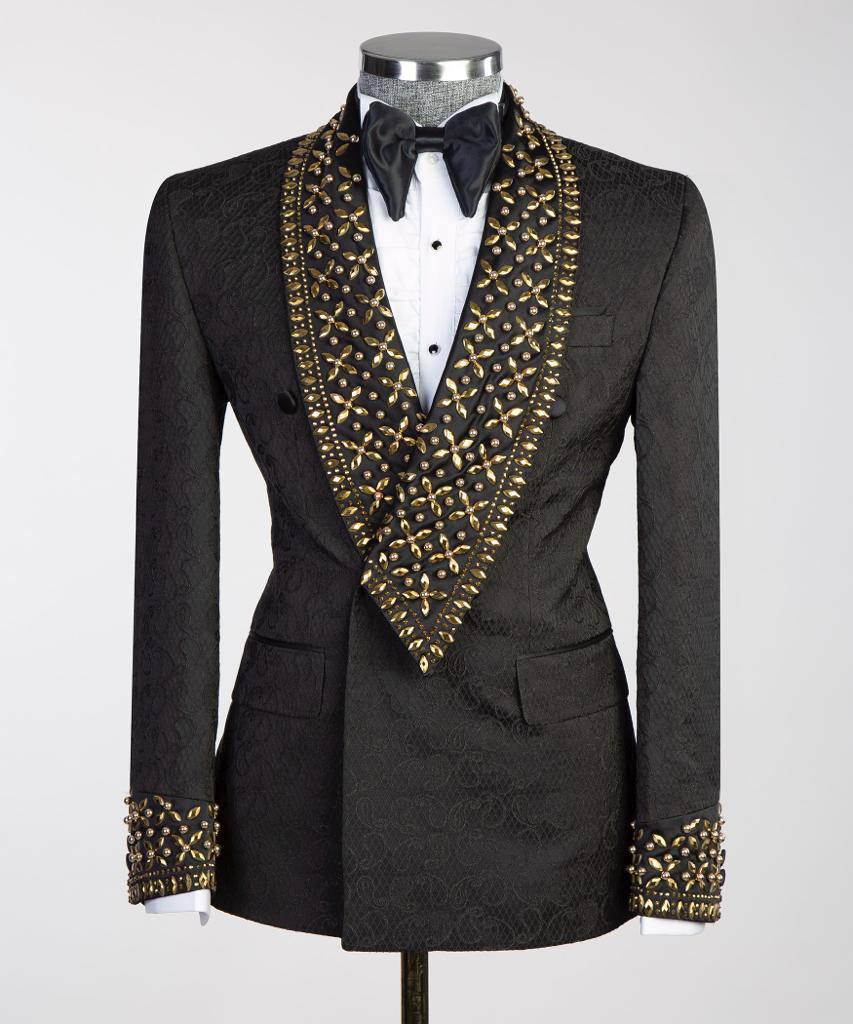 Jewelry Ornament Tuxedo – Black/Gold XLI – view 3