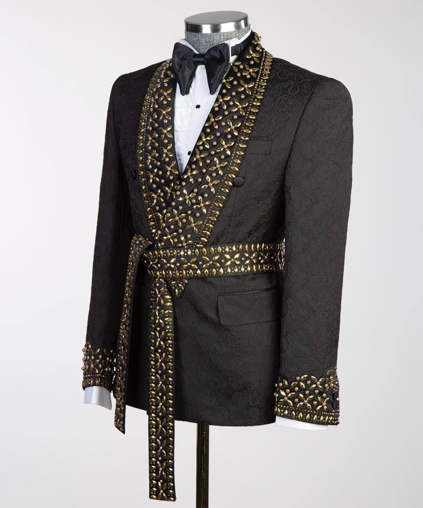 Jewelry Ornament Tuxedo – Black/Gold XLI – view 2