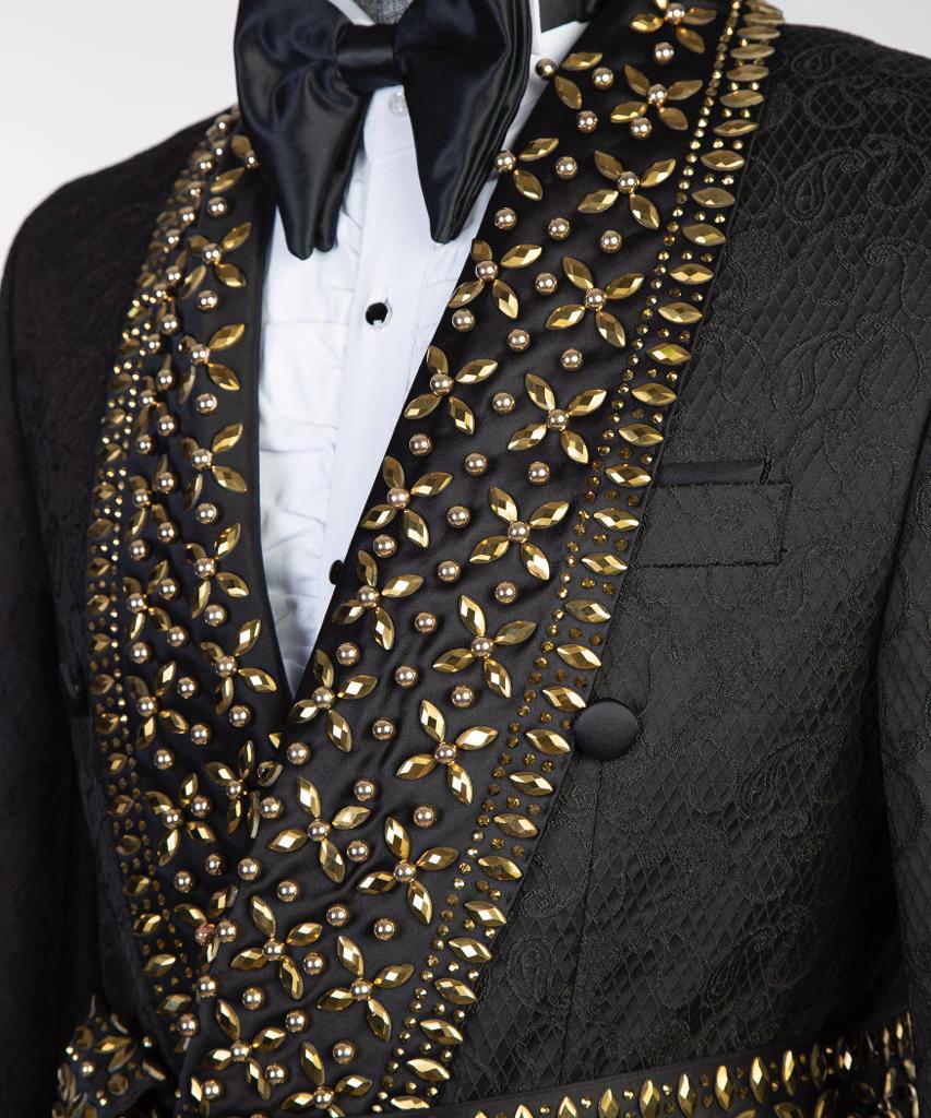 Jewelry Ornament Tuxedo – Black/Gold XLI – view 4