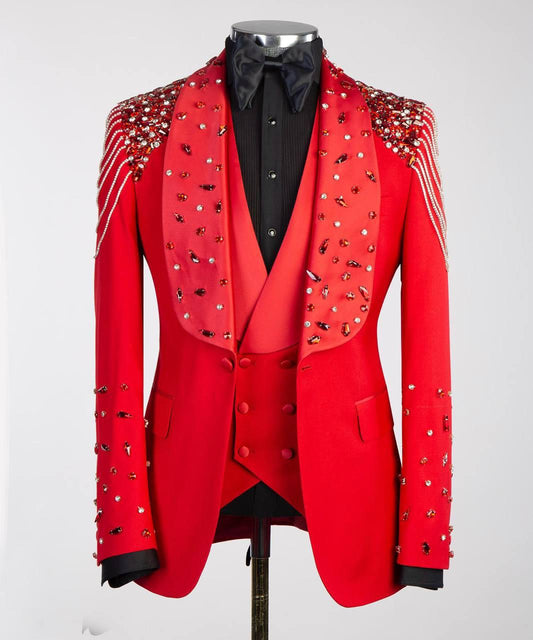 Jewelry Ornament Tuxedo Red